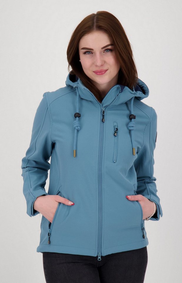 DEPROC Active Softshelljacke #ankerglutfreude CS WOMEN mit abnehmbarer Kapuze, auch in Großen Größen erhältlich von DEPROC Active