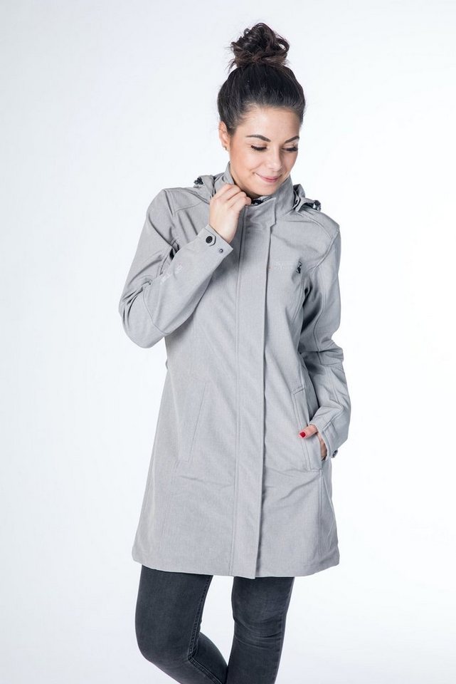 DEPROC Active Softshellmantel GRACE CS Damen-Softshell Longjacket, Funktionsmantel, Outdoormantel von DEPROC Active