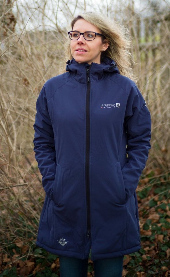 DEPROC Active Softshellmantel TENBY CS WOMEN Funktionsmantel, WIntermantel, Longjacket mit Kapuze, auch in Großen Größen von DEPROC Active