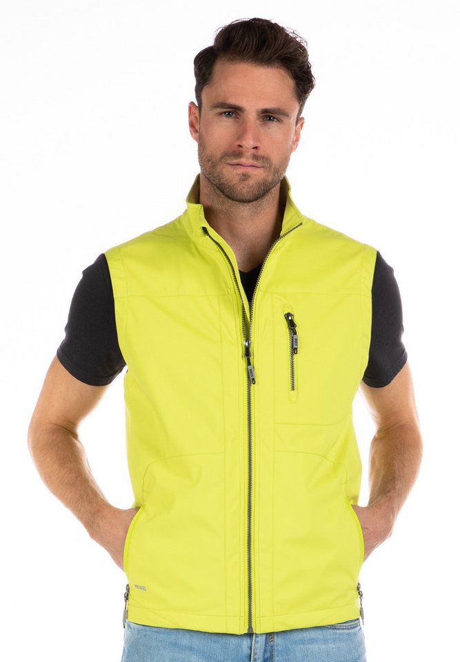 DEPROC Active Softshellweste NIGEL PEAK II VEST CS MEN Weste mit Stehkragen von DEPROC Active