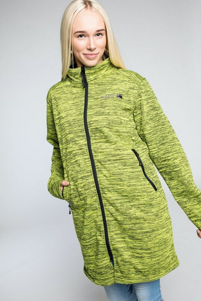 DEPROC Active Strickfleecejacke ELMSDALE WOMEN LONG NEW CS auch in Großen Größen erhältlich von DEPROC Active