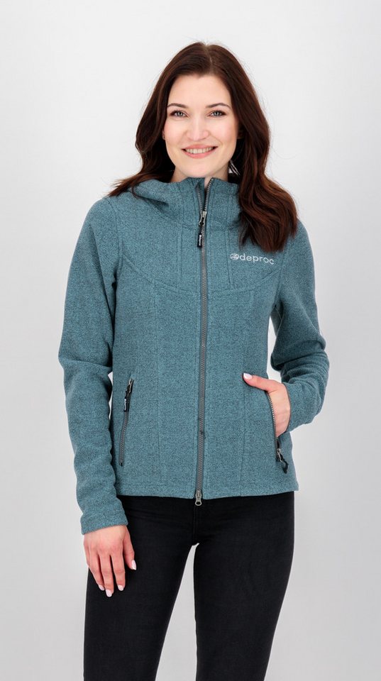 DEPROC Active Strickfleecejacke GLORY MAY mit 2-Wege-Reißverschluss von DEPROC Active