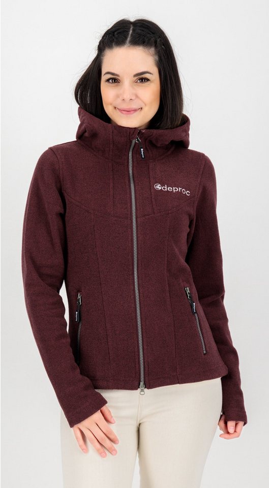 DEPROC Active Strickfleecejacke GLORY MAY mit 2-Wege-Reißverschluss von DEPROC Active