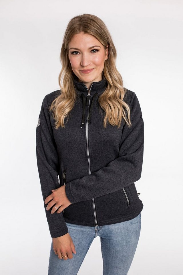 DEPROC Active Strickfleecejacke LUVERNE WOMEN Kontrastreissverschluss von DEPROC Active