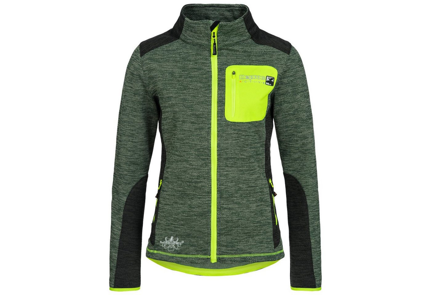 DEPROC Active Strickfleecejacke WHITECOURT Waffelfleece WOMEN auch in Großen Größen erhältlich von DEPROC Active