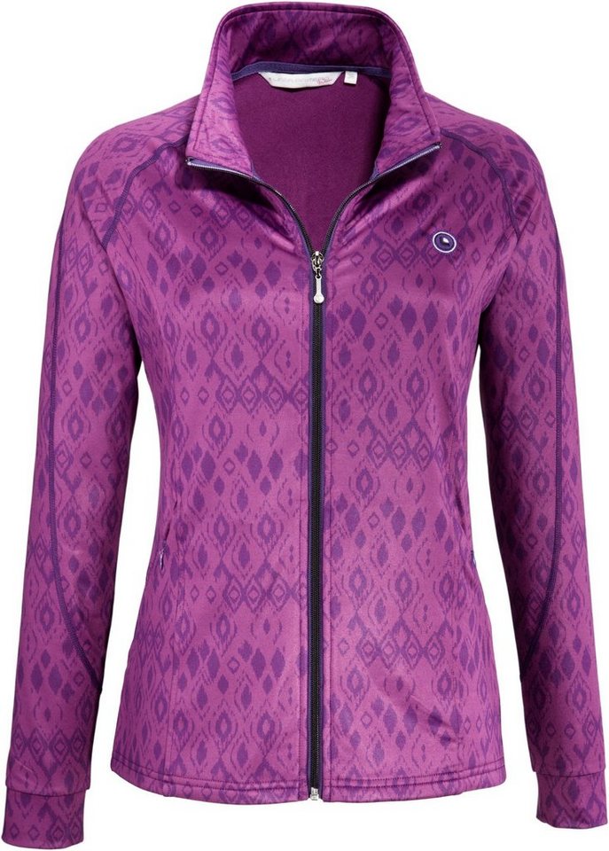 DEPROC Active Strickfleecejacke WILLMOOSE WOMEN in edler Print-Optik von DEPROC Active