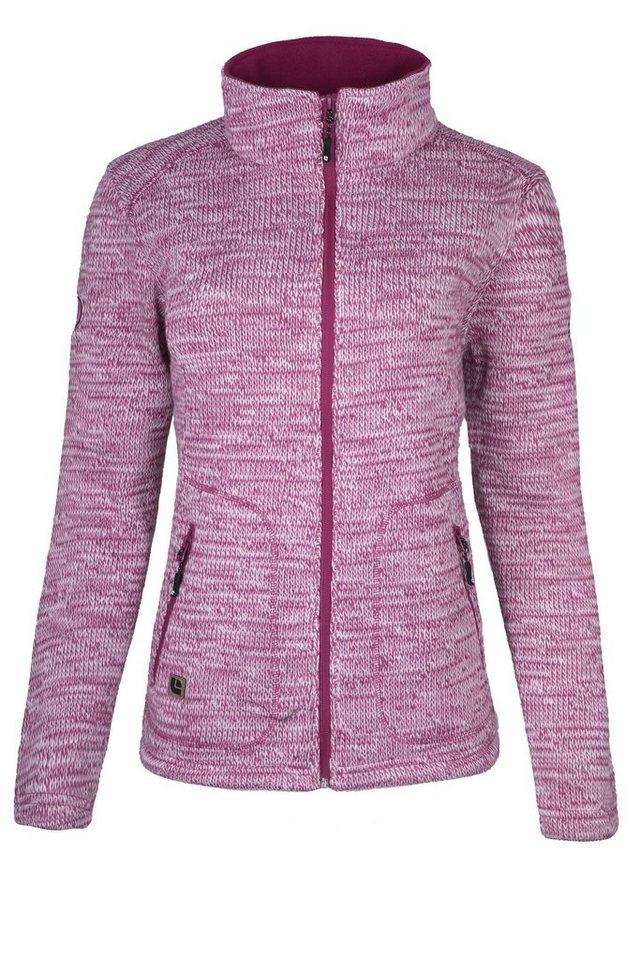 DEPROC Active Strickfleecejacke WILLMORE MELANGE WOMEN in edler Optik von DEPROC Active