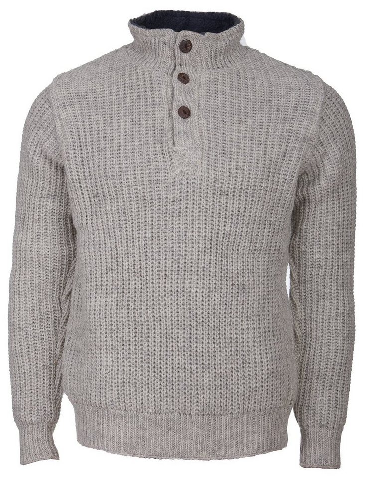 DEPROC Active Strickfleecejacke Wollpullover mit Fleece ELKFORD MEN von DEPROC Active