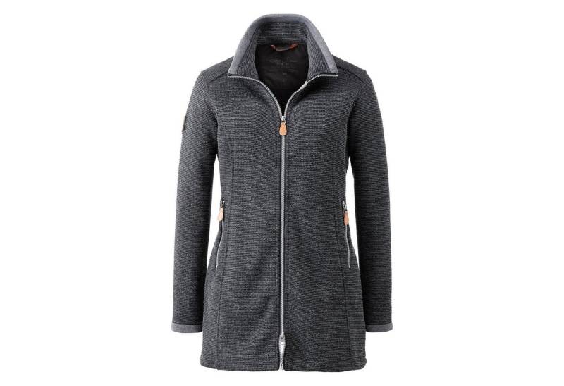 DEPROC Active Strickmantel AMYWOOD LONG außergewöhnlicher Feinstrickmantel mit Kontrastdetails von DEPROC Active