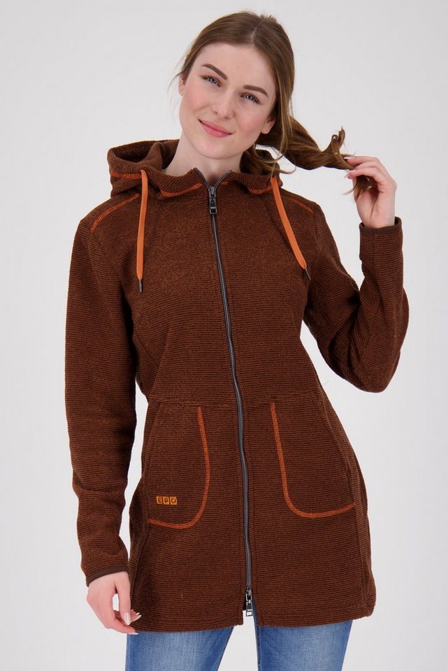 DEPROC Active Strickmantel KENNEWICK II LONG außergewöhnlicher Feinstrickmantel mit Kontrastdetails von DEPROC Active