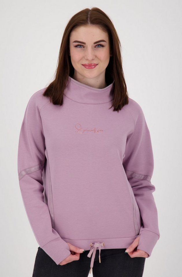 DEPROC Active Sweatshirt JETTE CS WOMEN Sweatshirt vorne etwas kürzer, Kordelzug am Bund von DEPROC Active