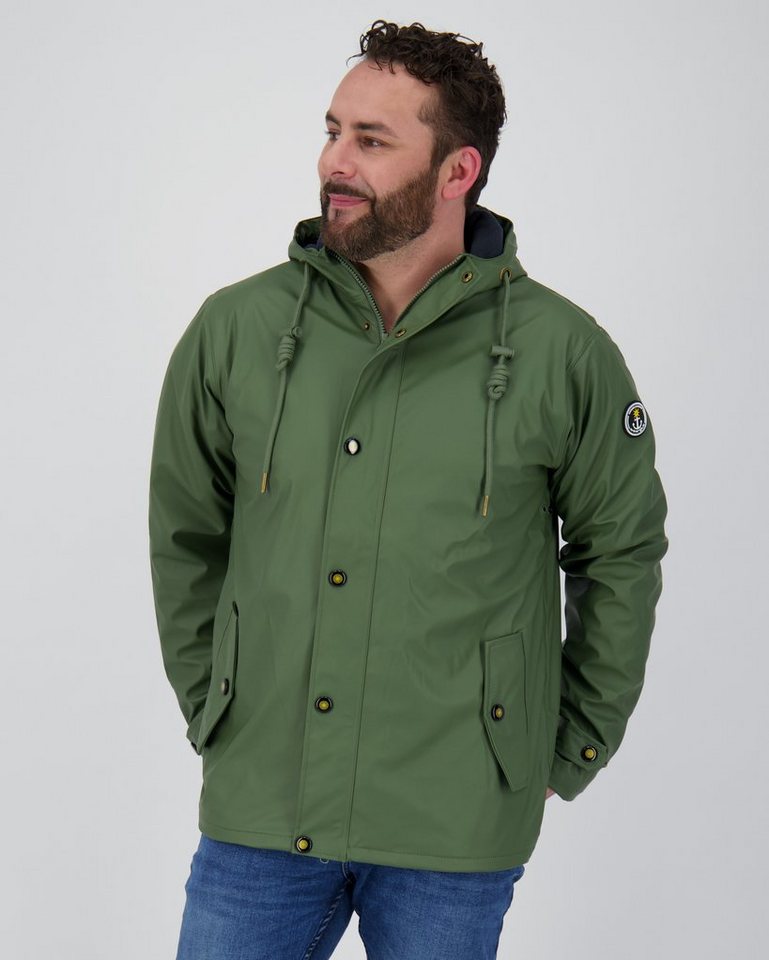 ankerglut Regenjacke Friesennerz ANKERGLUT #ankerglutreise MEN FLEECE auch in Großen Größen erhältlich. mit Kapuze und verschweißten Nähten von ankerglut