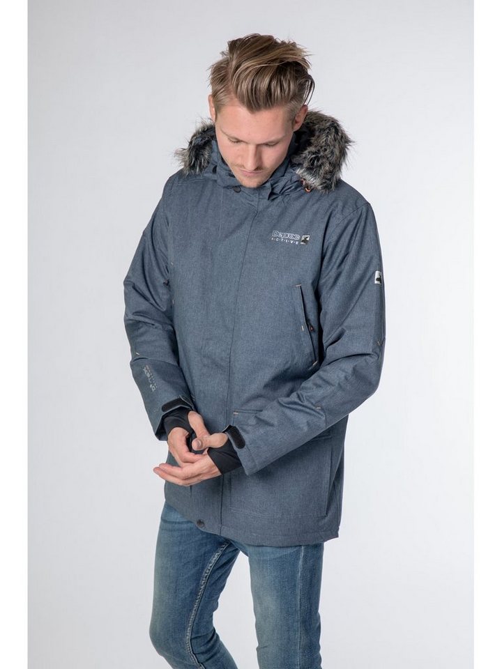 DEPROC Active Winterjacke URBAN DAWSON MEN CS mit abnehmbarer Kapuze, mit abnehmbarem Webpelzkragen von DEPROC Active