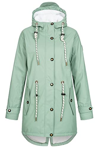 Deproc Active Damen Friesennerz Ankerglut Halifax New Women Regenjacke, Slate Gray, 38 von DEPROC-Active