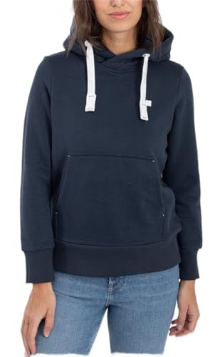 Deproc Active Damen Sweatshirt Mit Kapuzenjacke Fleecejacke Windbreaker Hoodie Hildacmyk Kapuzenpullover, Navy, 44 EU von DEPROC-Active