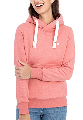 Deproc Active Damen Sweatshirt Mit Kapuzenjacke Fleecejacke Windbreaker Hoodie Hildacmyk Kapuzenpullover, Rosé, 40 EU von DEPROC-Active
