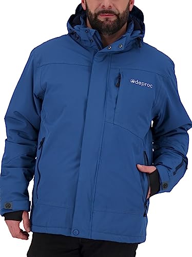Deproc Active Herren Winterjacke Skijacke mit abnehmbarer Kapuze Gefüttert Wasserdicht Wetterfest Windbreaker Übergangsjacke Parka MONTREAL von DEPROC-Active