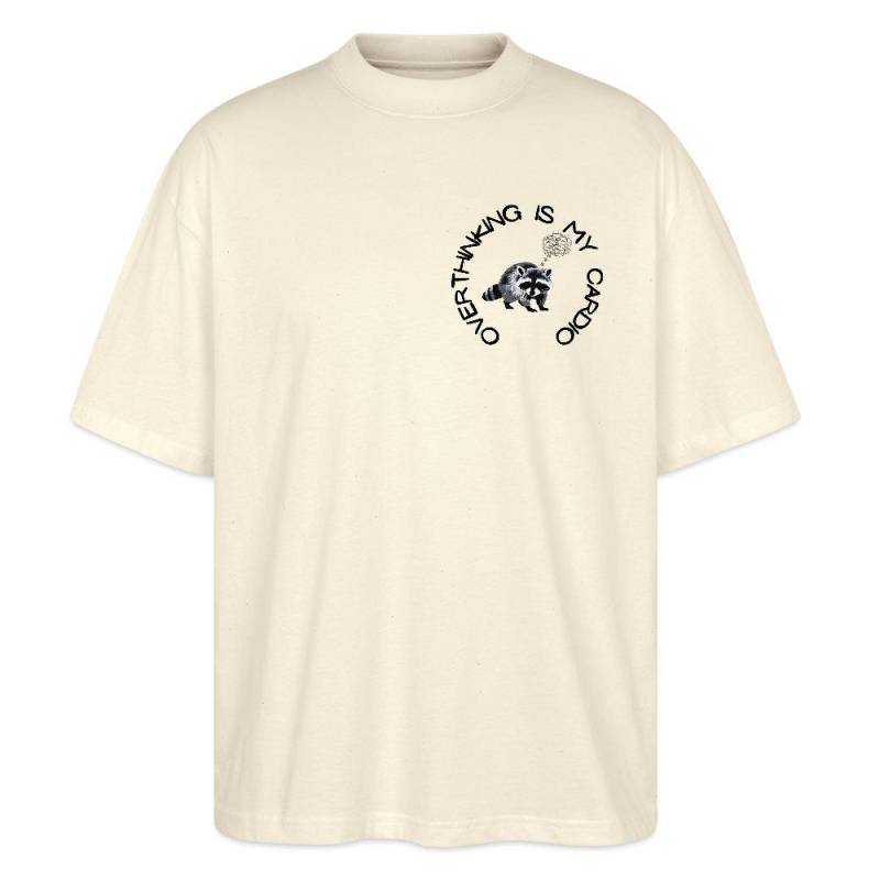 Overthinking Is My Cardio - Lustiges Oversized Bio T-Shirt/Unisex Für Männer & Frauen Geschenk Overthinker Front- Und Backprint von DEPTofDOUBT