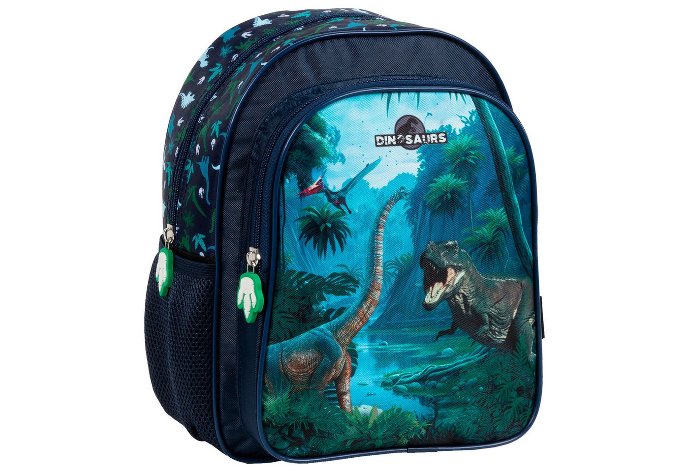 DERFORM Kinderrucksack Dinosaurier T-REX Kinder Rucksack 28 cm Kindergarten Dino, Tyrannosaurus von DERFORM