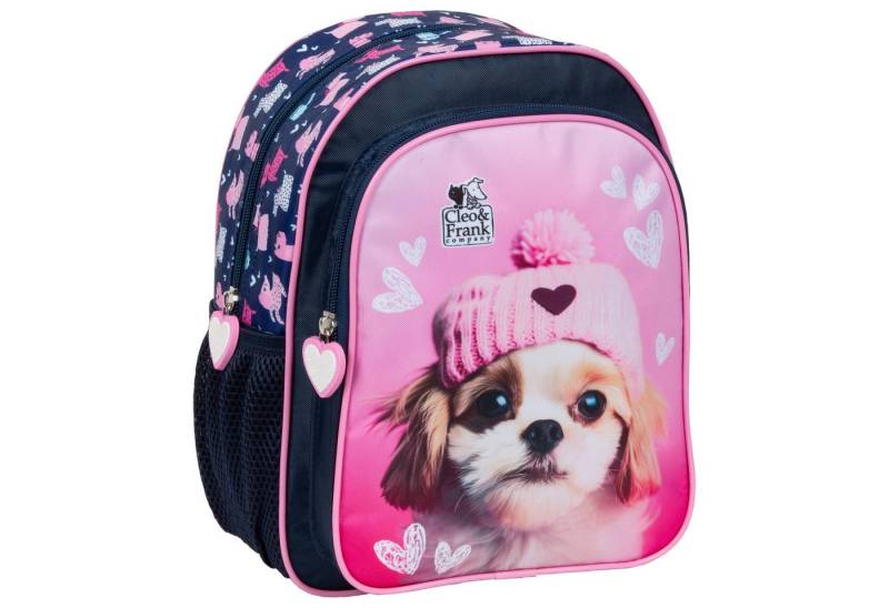 DERFORM Kinderrucksack Hunde Motiv Kinder Rucksack 28 cm Kindergarten Tasche von DERFORM