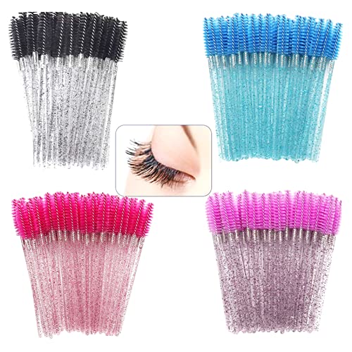 DERJDISF Wimpern bürstchen Augenbrauenbürstchen 200 Stücke einweg wimpern bürste wimpernbürste Mascara Bürsten für Wimpernverlängerung von DERJDISF