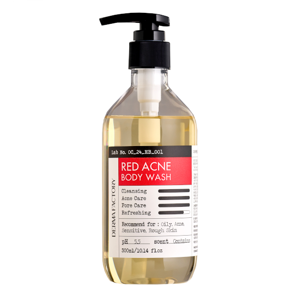 DERMA FACTORY - Red Acne Body Wash - 300ml von DERMA FACTORY