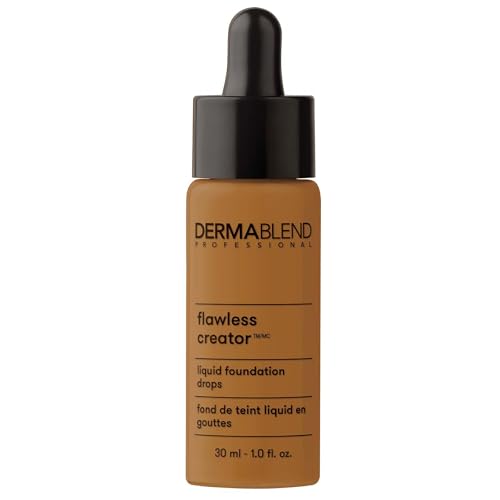 Dermablend Flawless Creator Leichte Foundation – ölfreie Formel – Never Cakey – deckt Hautunreinheiten ab – schwerelose Abdeckung – geeignet für normale, kombinierte und fettige Haut – 72N – 30 ml von DERMABLEND