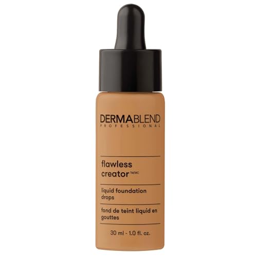Dermablend Flawless Creator leichte Foundation – ölfreie Formel – Never Cakey – deckt Hautunreinheiten ab – schwerelose Abdeckung – geeignet für normale, kombinierte und fettige Haut – 50 W – 30 ml von DERMABLEND