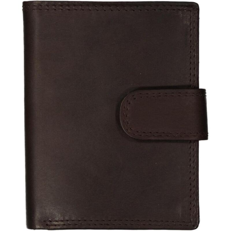 DERNIER - Denier Kombibörse mit Riegel echt Leder braun Braun von DERNIER