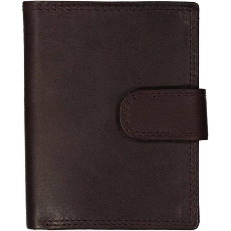 DERNIER - Denier Kombibörse mit Riegel echt Leder braun Braun von DERNIER