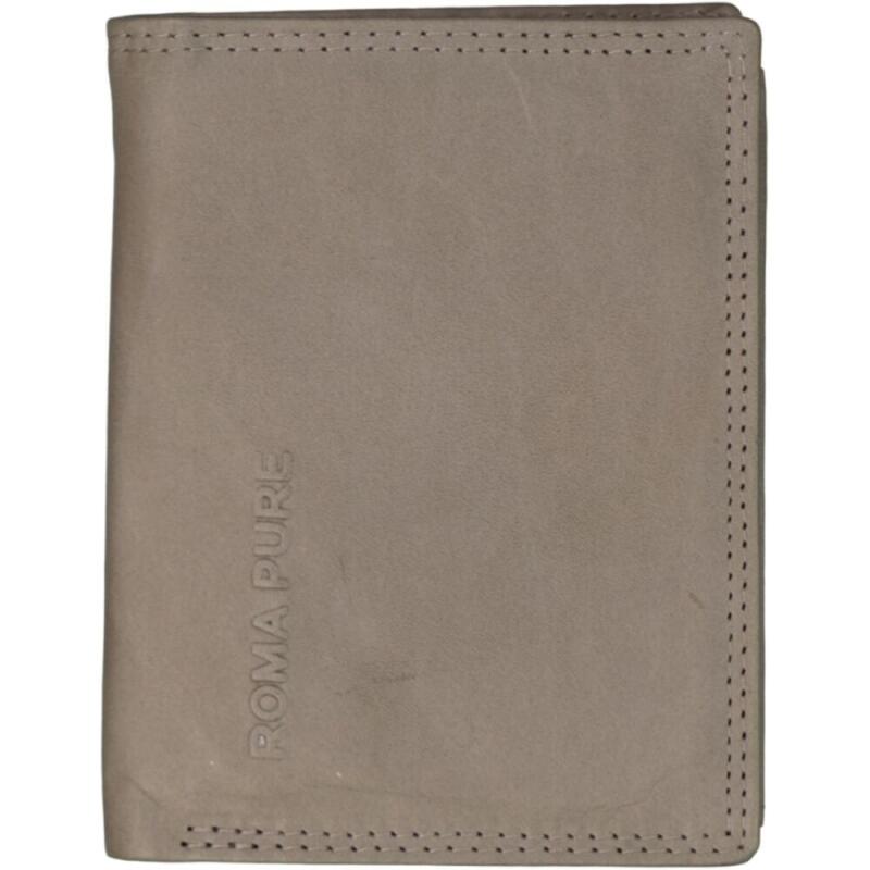 DERNIER - Denier Kombibörse mit Riegel und RFID-Schutz echt Leder grau Grau von DERNIER