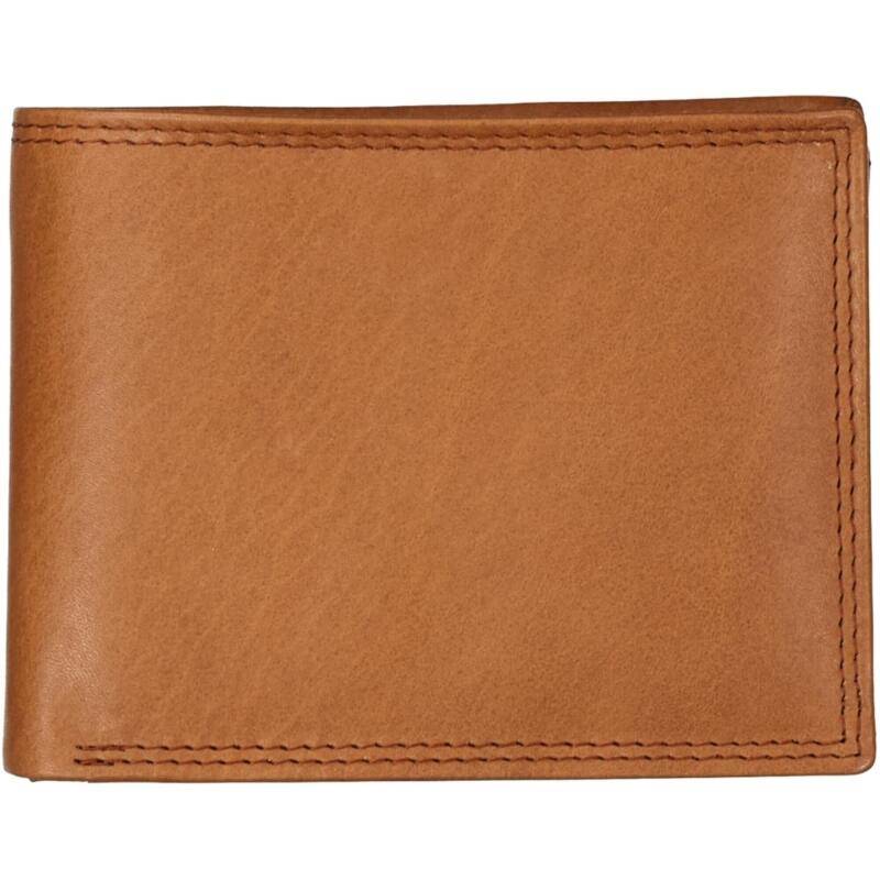 DERNIER - Denier Scheinbörse mit Riegel und RFID-Schutz echt Leder cognac Braun von DERNIER