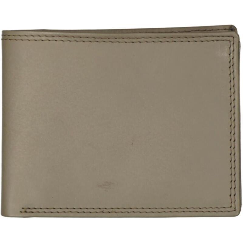 DERNIER - Denier Scheinbörse mit Riegel und RFID-Schutz echt Leder grau Grau von DERNIER