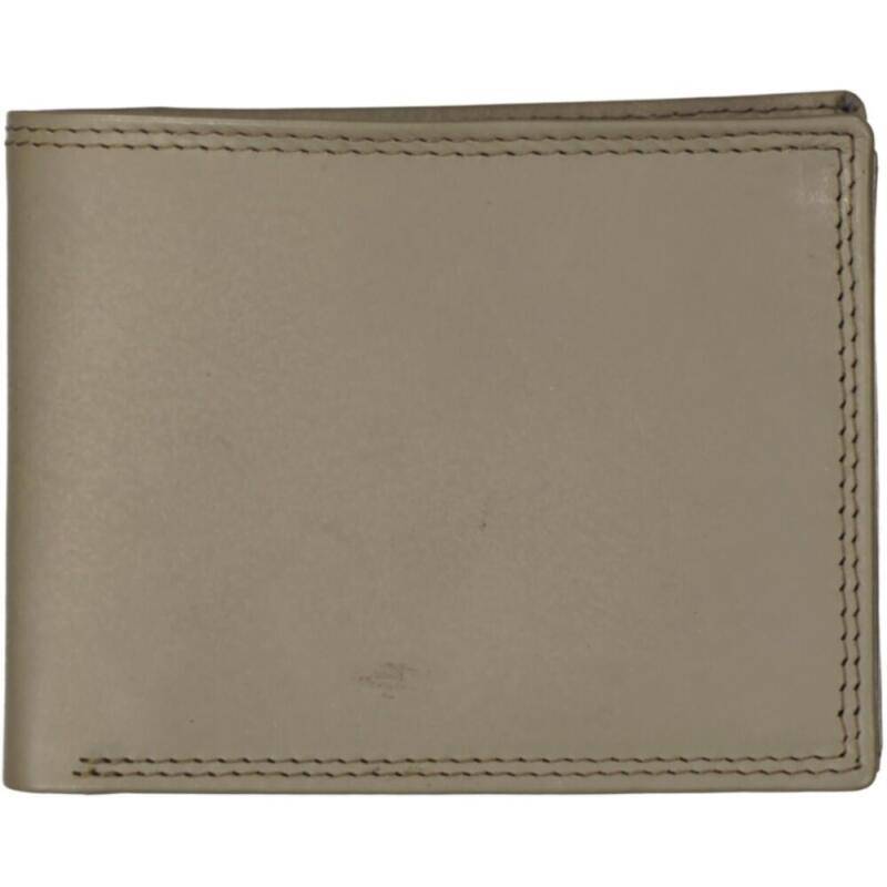 DERNIER - Denier Scheinbörse mit Riegel und RFID-Schutz echt Leder grau Grau von DERNIER