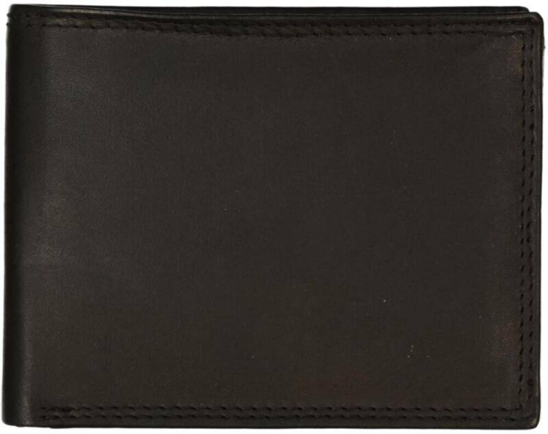 DERNIER - Denier Scheinbörse mit Riegel und RFID-Schutz echt Leder schwarz Schwarz von DERNIER