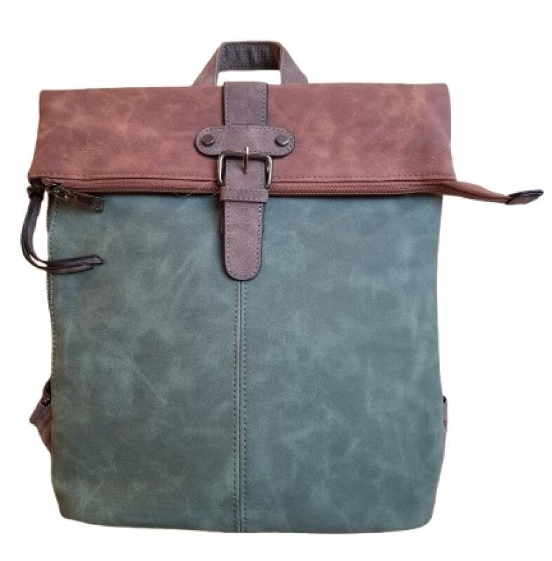 DERNIER - Dernier Rucksack/Tasche aus PU oliv-braun Grün von DERNIER