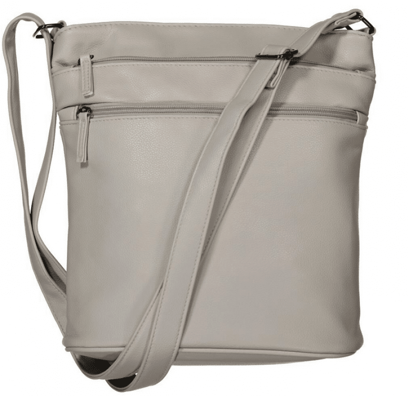 DERNIER - New Bags Crossbag Synth. 4 RV hellgrau Grau von DERNIER