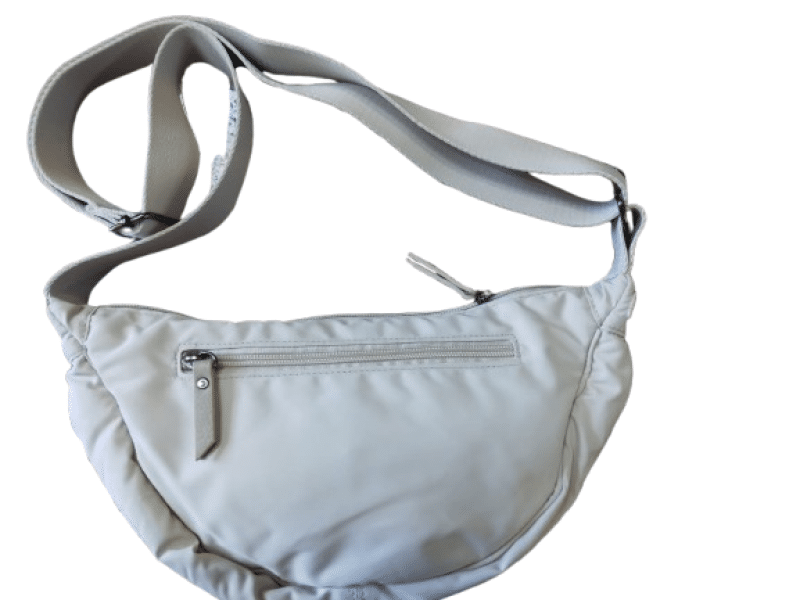 DERNIER - New Bags Schultertasche Bananabag klein super leicht cream Beige von DERNIER