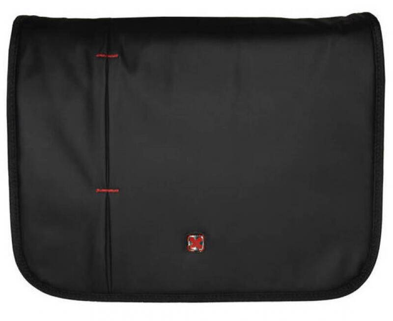 DERNIER - Travel ´N´ Meet Messenger aus Spinnstoff und PU Schwarz Schwarz von DERNIER