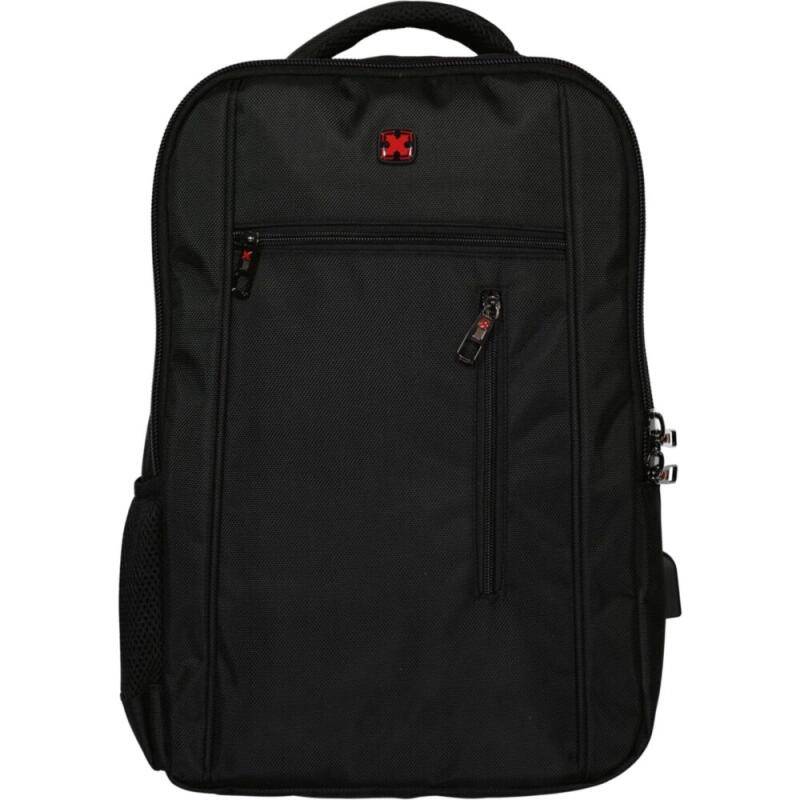 DERNIER - Travel ´N´ Meet Rucksack aus Spinnstoff Schwarz Schwarz von DERNIER
