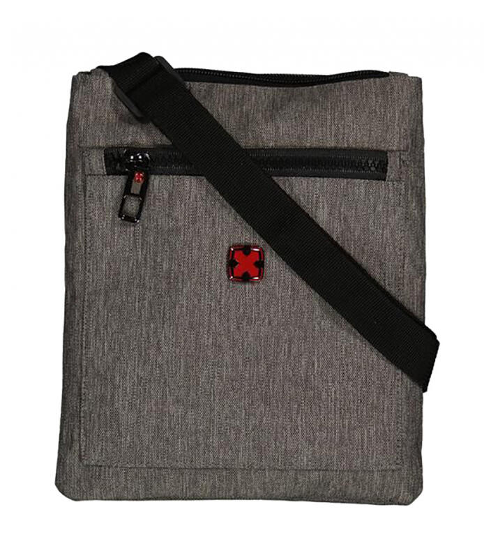 DERNIER - Travel N Meet Schultertasche aus Stoff grau Grau von DERNIER