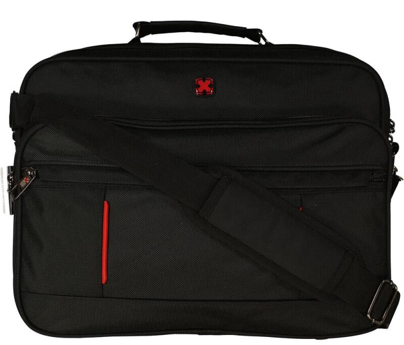 DERNIER - Travel ´N´ Meet Schultertasche quer aus Spinnstoff Schwarz Schwarz von DERNIER