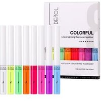 DEROL - Linear Lightning Colorful 8-color Fluorescent Eyeliner #Set - 8pcs von DEROL