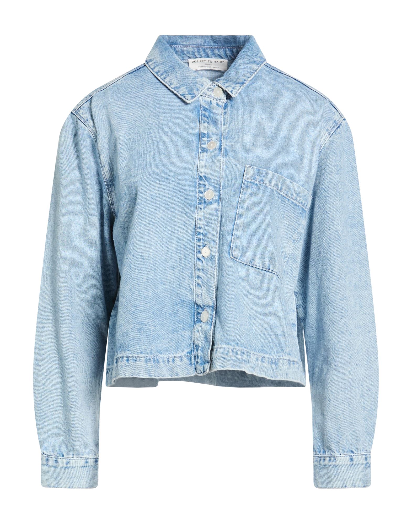 DES PETITS HAUTS Jeanshemd Damen Blau von DES PETITS HAUTS