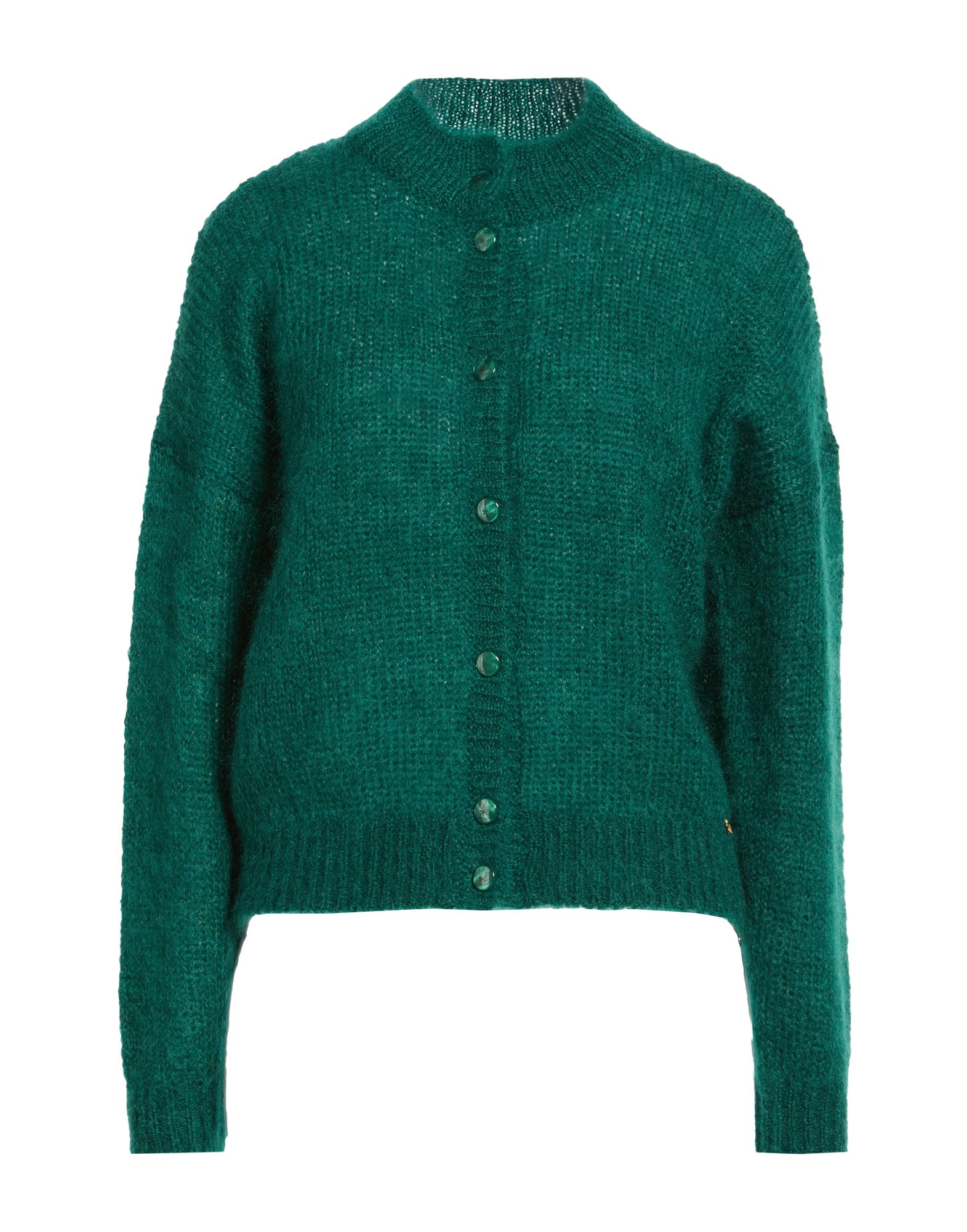 DES PETITS HAUTS Strickjacke Damen Dunkelgrün von DES PETITS HAUTS