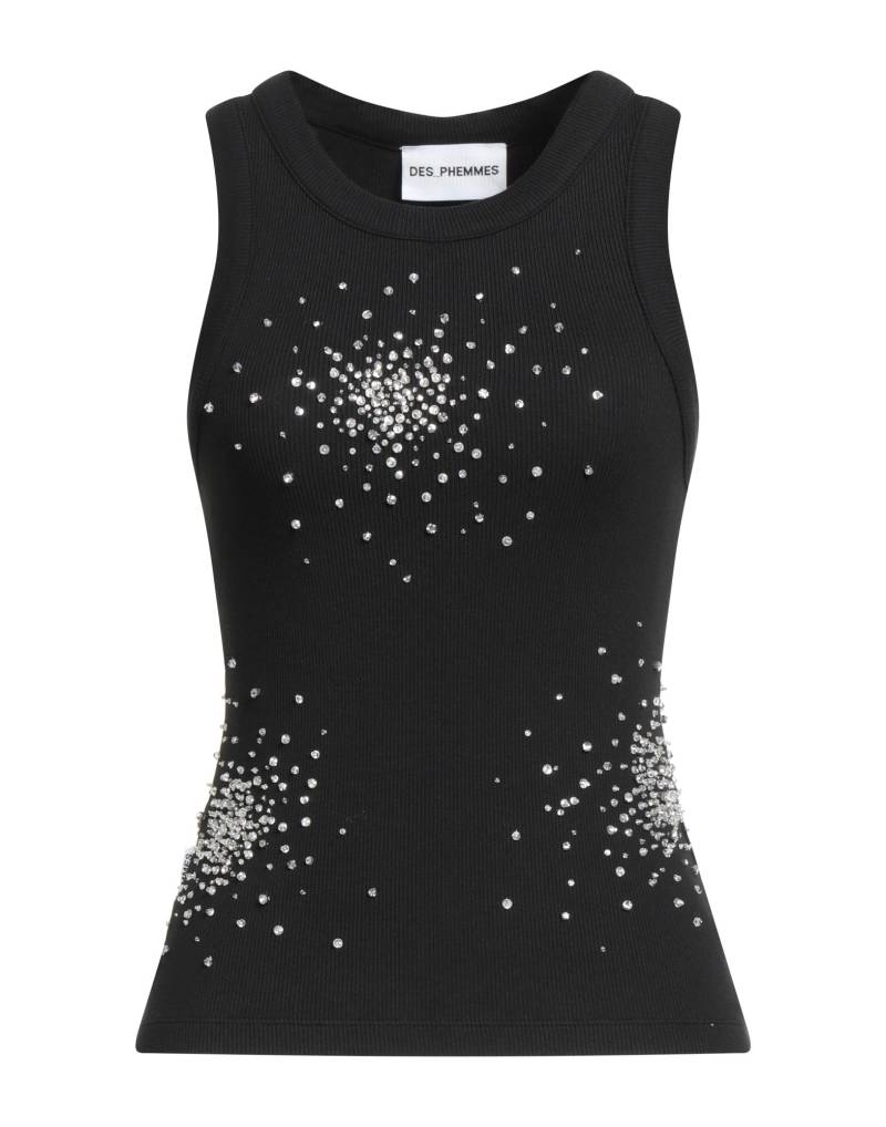 DES_PHEMMES Tank Top Damen Schwarz von DES_PHEMMES