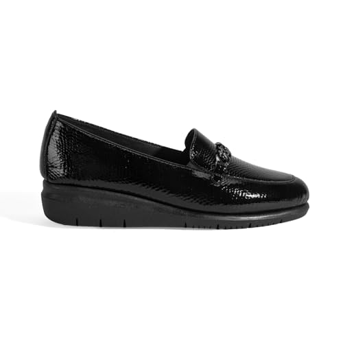 DESA Comfort Damen Slip-On Loafer – Slip-Ons aus echtem Leder für Eleganz im Alltag, Herbst-/Winter-Stil, mittlerer Blockabsatz, bequem und stilvoll für regnerische Tage | Schwarz - 39 DESA Comfort Damen Slip-On Loafer – Slip-Ons aus echtem Leder für Eleganz im Alltag, Herbst-/Winter-Stil, mittlerer Blockabsatz, bequem und stilvoll für regnerische Tage | Schwarz - 39 von DESA