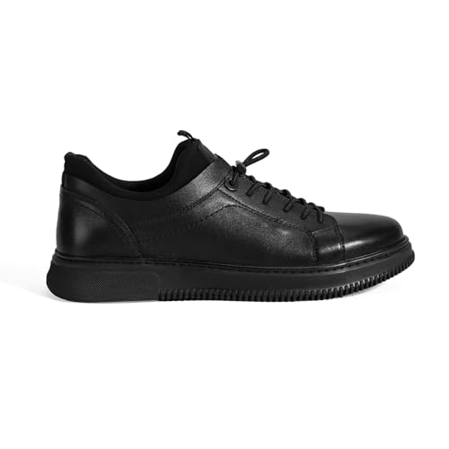 DESA Comfort Herren-Schnürschuhe aus Leder – Stilvolle und Bequeme Schwarze Abendschuhe für den Alltag und formelle Anlässe | Schwarz - 41 von DESA