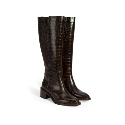 DESA Overknee-Lederstiefel für Damen – Elegantes & bequemes Echtleder-Design für stylische Winter-Outfits | Braun - 37 DESA Overknee-Lederstiefel für Damen – Elegantes & bequemes Echtleder-Design für stylische Winter-Outfits | Braun - 37 von DESA