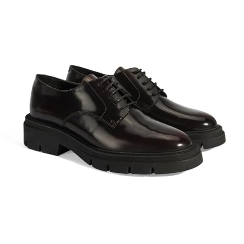 DESA Damen-Slip-Ons, Alltagsschuhe aus echtem Leder, Elegante runde Zehenpartie, vielseitige Herbst-/Winterkleidung, bequemer Flacher Absatz, atmungsaktives Kunstlederfutter | Bordeaux - 40 DESA Damen-Slip-Ons, Alltagsschuhe aus echtem Leder, Elegante runde Zehenpartie, vielseitige Herbst-/Winterkleidung, bequemer Flacher Absatz, atmungsaktives Kunstlederfutter | Bordeaux - 40 von DESA